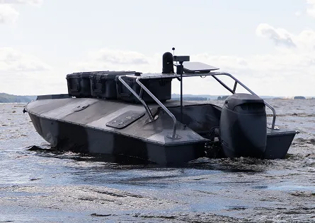 Katran X3 USV on the water