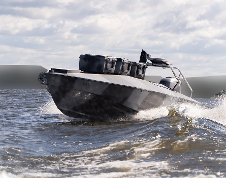 The stern of the Katran X3 USV